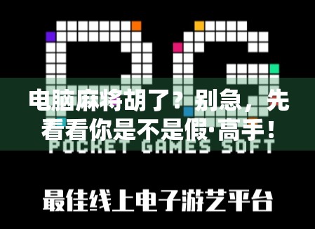 电脑麻将胡了？别急，先看看你是不是假·高手！