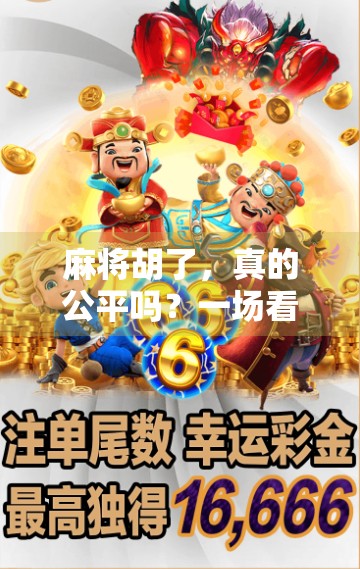 麻将胡了，真的公平吗？一场看似随机实则暗藏玄机的博弈