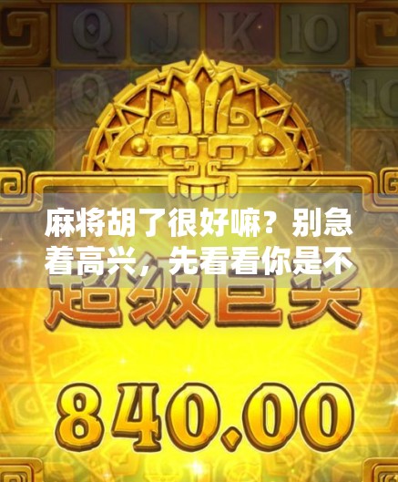 麻将胡了很好嘛？别急着高兴，先看看你是不是胡得太早！