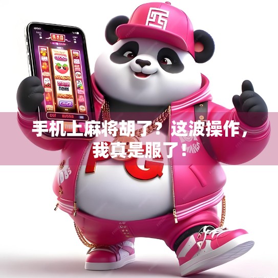 手机上麻将胡了？这波操作，我真是服了！