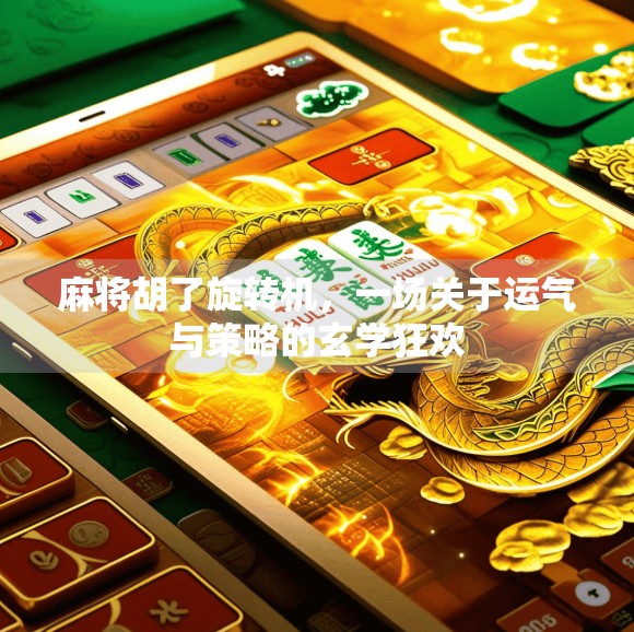 麻将胡了旋转机,一场关于运气与策略的玄学狂欢