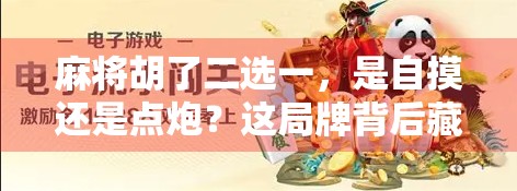 麻将胡了二选一，是自摸还是点炮？这局牌背后藏着的不只是运气！
