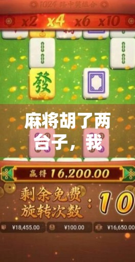 麻将胡了两台子,我却输掉了人生最宝贵的三个小时