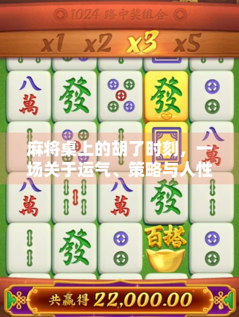 麻将桌上的胡了时刻,一场关于运气、策略与人性的微型人生剧场 麻将桌上的胡了时刻,一场关于运气、策略与人性的微型人生剧场