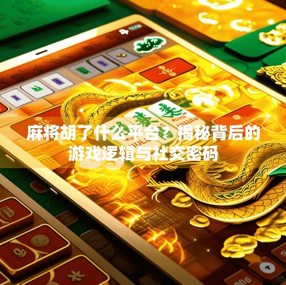 麻将胡了什么平台？揭秘背后的游戏逻辑与社交密码