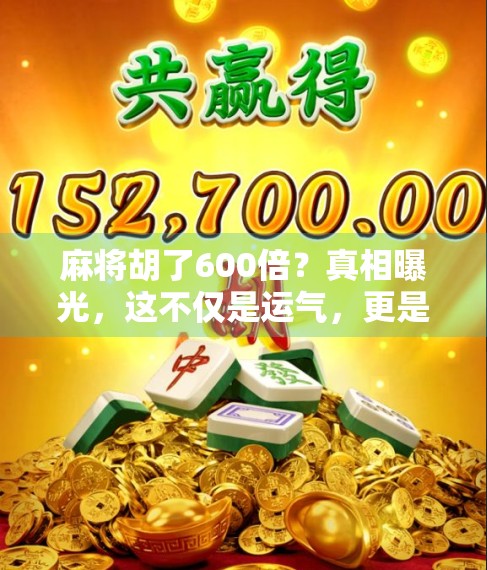 麻将胡了600倍？真相曝光，这不仅是运气，更是套路！