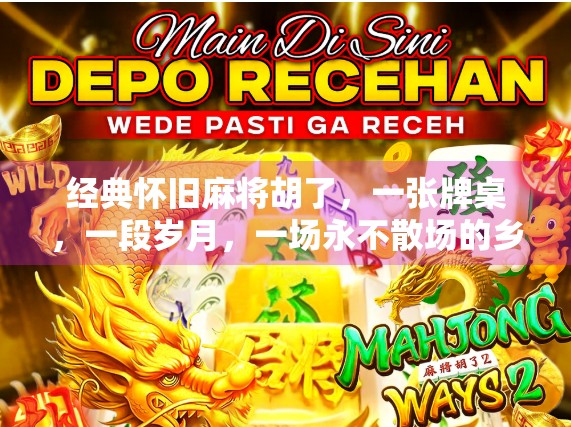 经典怀旧麻将胡了，一张牌桌，一段岁月，一场永不散场的乡愁