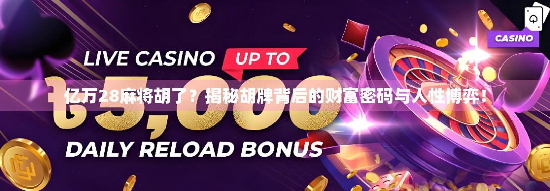 亿万28麻将胡了？揭秘胡牌背后的财富密码与人性博弈！