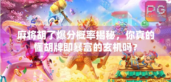 麻将胡了爆分概率揭秘，你真的懂胡牌即暴富的玄机吗？