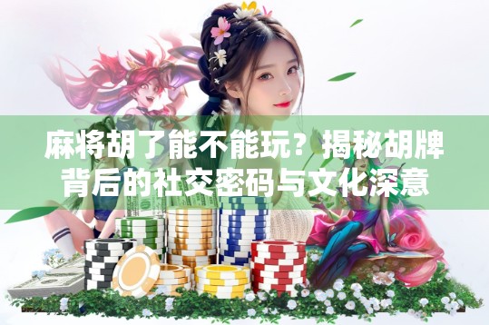 麻将胡了能不能玩?揭秘胡牌背后的社交密码与文化深意