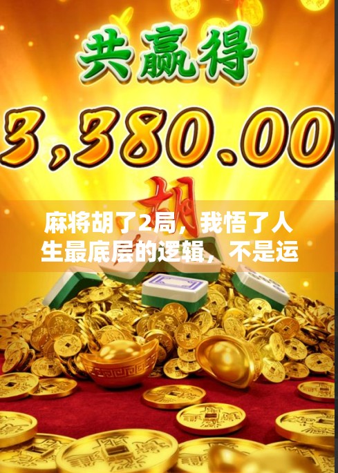 麻将胡了2局,我悟了人生最底层的逻辑,不是运气,是认知