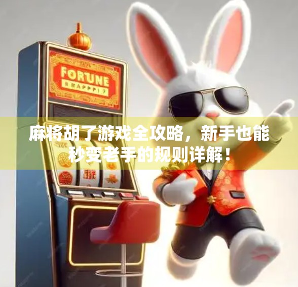 麻将胡了游戏全攻略，新手也能秒变老手的规则详解！