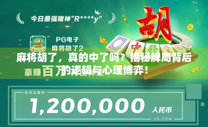 麻将胡了，真的中了吗？揭秘牌局背后的逻辑与心理博弈！