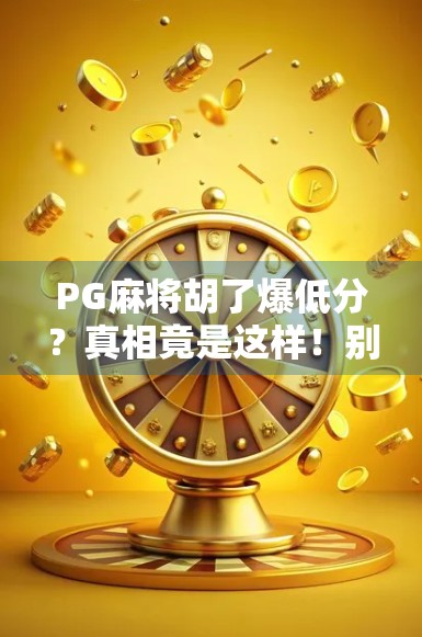 PG麻将胡了爆低分？真相竟是这样！别再被运气差骗了！