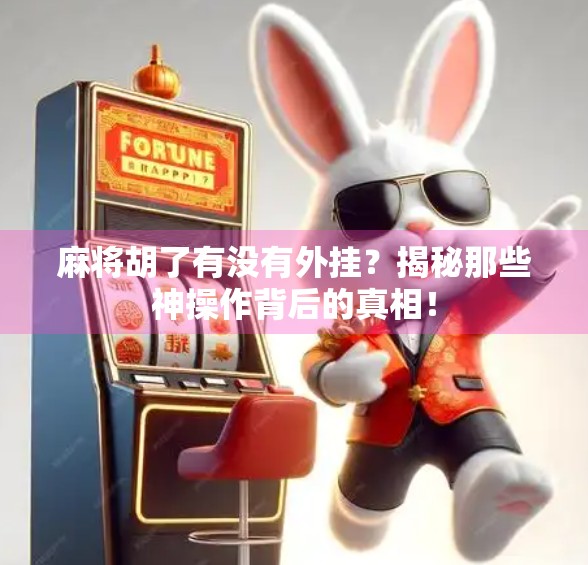 麻将胡了有没有外挂？揭秘那些神操作背后的真相！