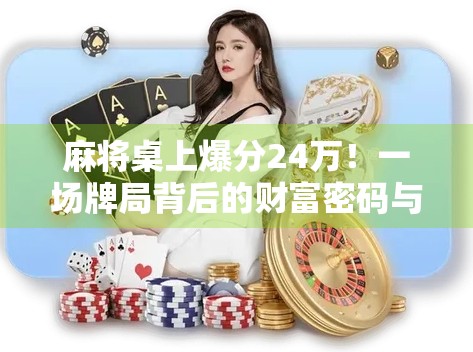麻将桌上爆分24万！一场牌局背后的财富密码与人性博弈