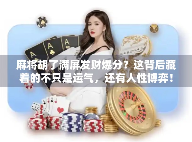 麻将胡了满屏发财爆分?这背后藏着的不只是运气,还有人性博弈! 麻将胡了满屏发财爆分?这背后藏着的不只是运气,还有人性博弈!