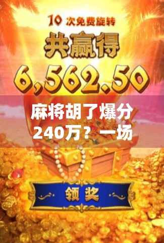 麻将胡了爆分240万？一场赌局背后的疯狂与代价！