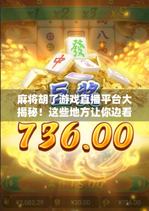 麻将胡了游戏直播平台大揭秘！这些地方让你边看边学，轻松上手！