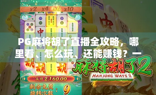 PG麻将胡了直播全攻略,哪里看、怎么玩、还能赚钱?一文讲清! PG麻将胡了直播全攻略,哪里看、怎么玩、还能赚钱?一文讲清!