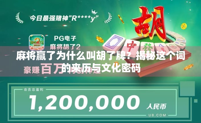 麻将赢了为什么叫胡了牌?揭秘这个词的来历与文化密码 麻将赢了为什么叫胡了牌?揭秘这个词的来历与文化密码