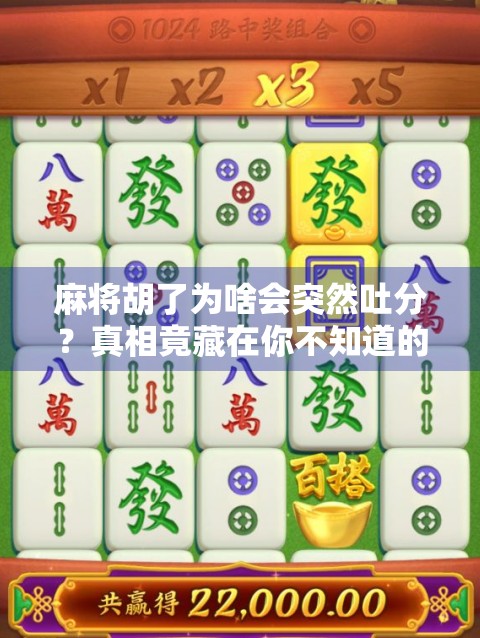 麻将胡了为啥会突然吐分？真相竟藏在你不知道的规则里！