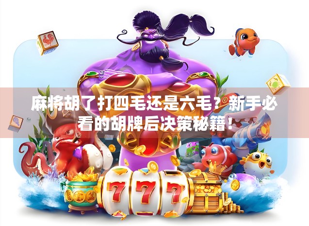 麻将胡了打四毛还是六毛?新手必看的胡牌后决策秘籍!