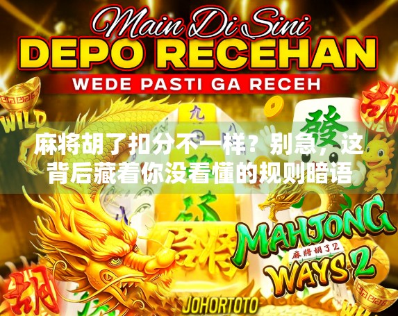 麻将胡了扣分不一样？别急，这背后藏着你没看懂的规则暗语