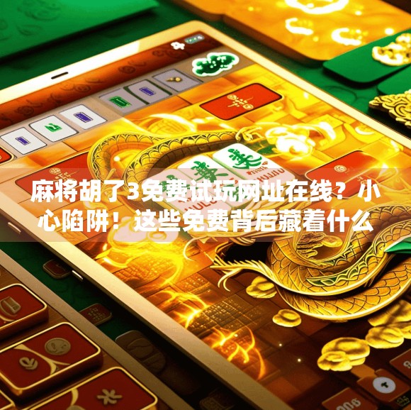 麻将胡了3免费试玩网址在线？小心陷阱！这些免费背后藏着什么猫腻？